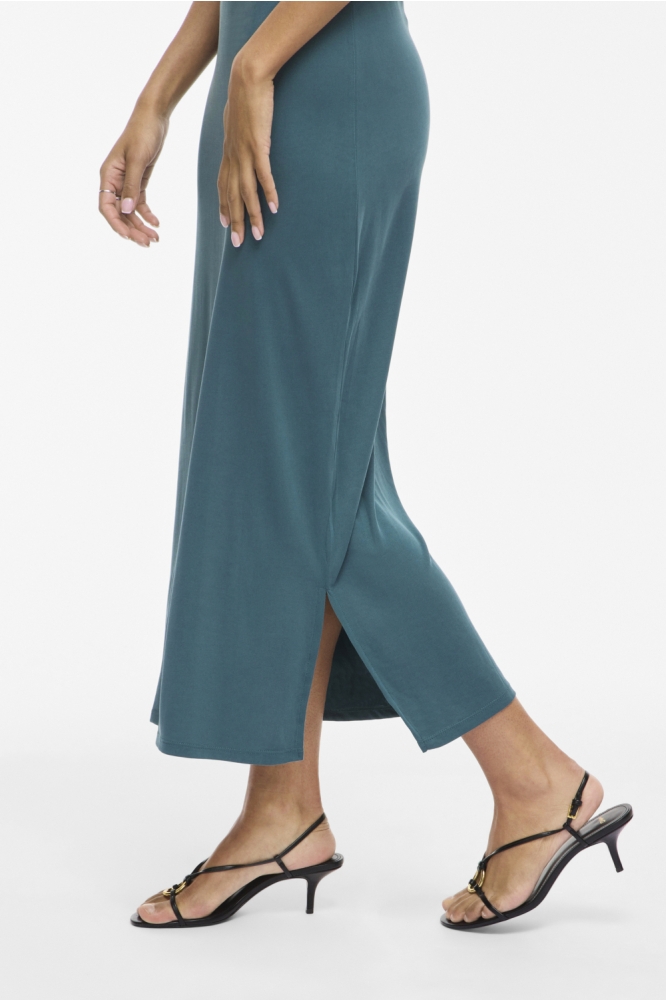 Vila groene dames jurk | Close up