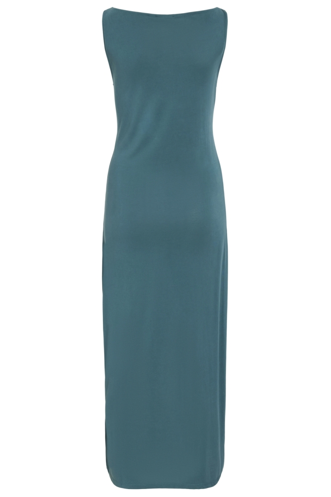 Vila groene dames jurk | Achteraanzicht