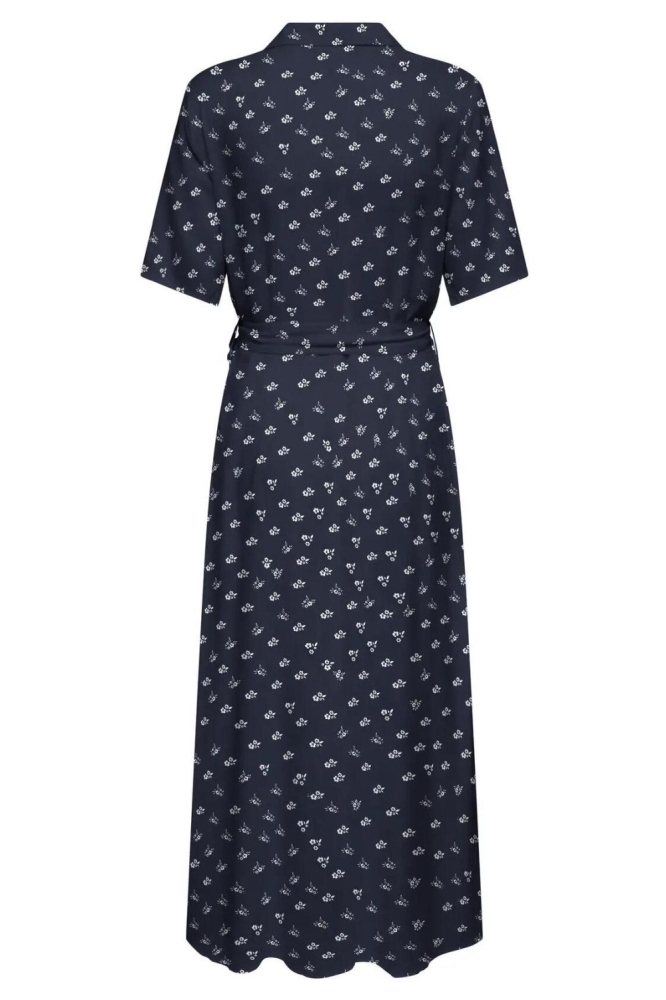 Jacqueline de Yong blauwe dames jurk | Achteraanzicht