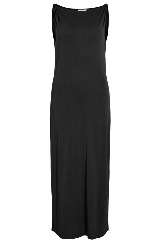 Vila zwarte dames jurk | Vooraanzicht