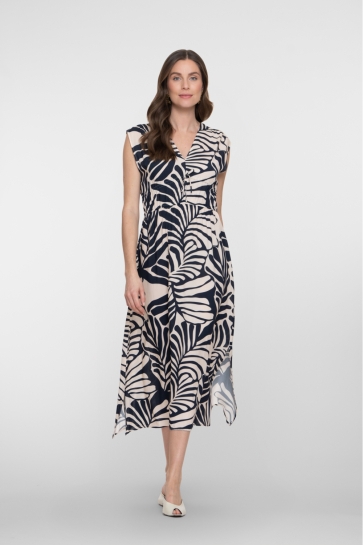 Geisha Jurk DRESS 67396 20 Deep Blue/Off White