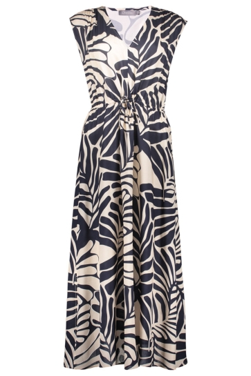 Geisha Jurk DRESS 67396 20 Deep Blue/Off White