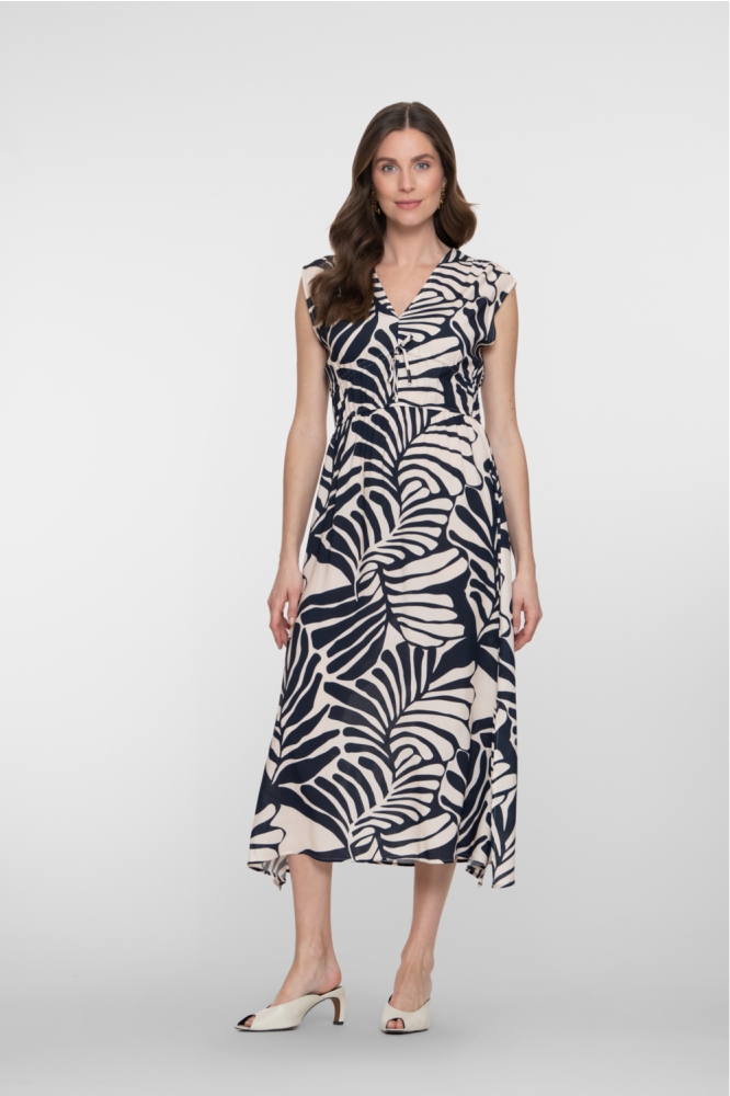 Geisha blauwe dames jurk | Model