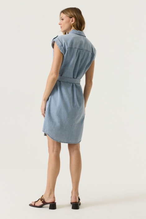 Garcia blauwe dames jurk | Model