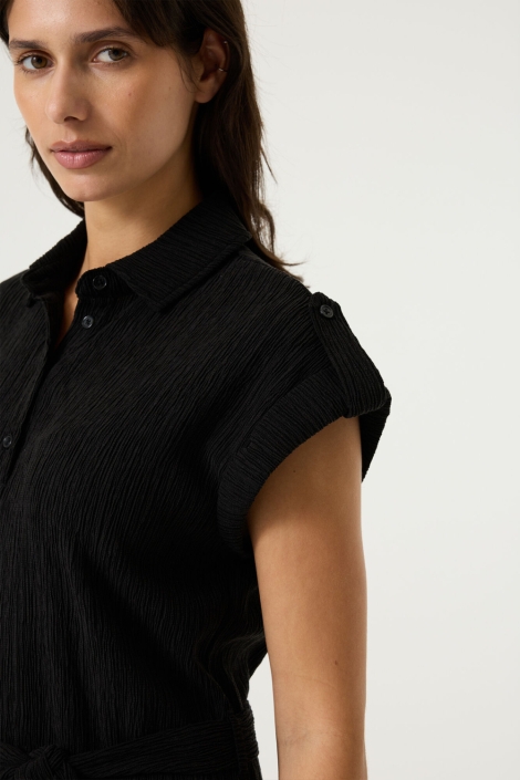 Garcia zwarte dames jurk | Close up