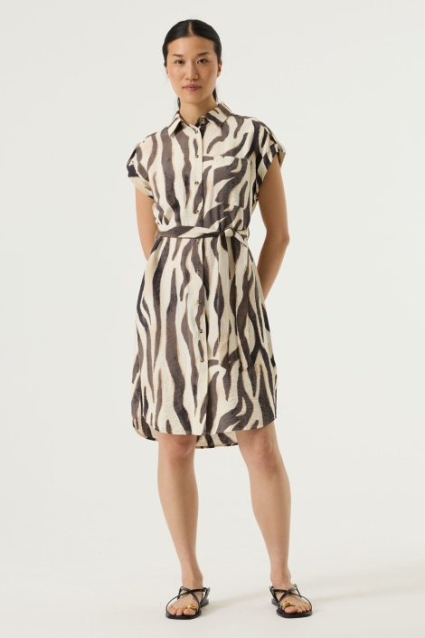 Garcia beige dames jurk | Model