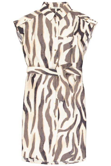 Garcia beige dames jurk | Vooraanzicht