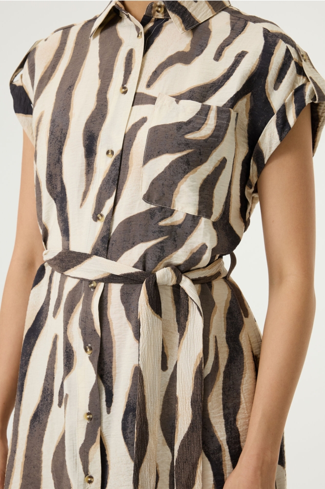 Garcia beige dames jurk | Close up