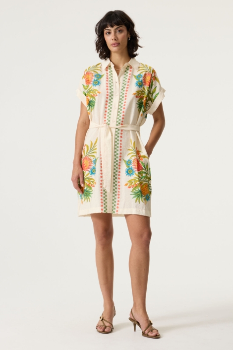 Garcia beige dames jurk | Model