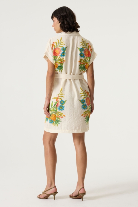 Garcia beige dames jurk | Model