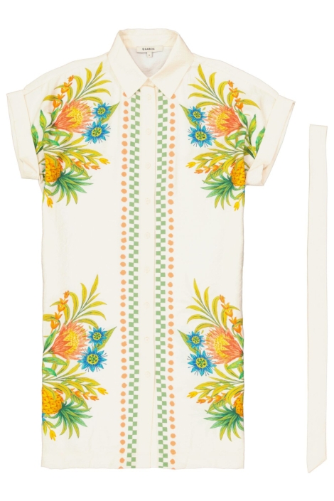 Garcia beige dames jurk | Vooraanzicht