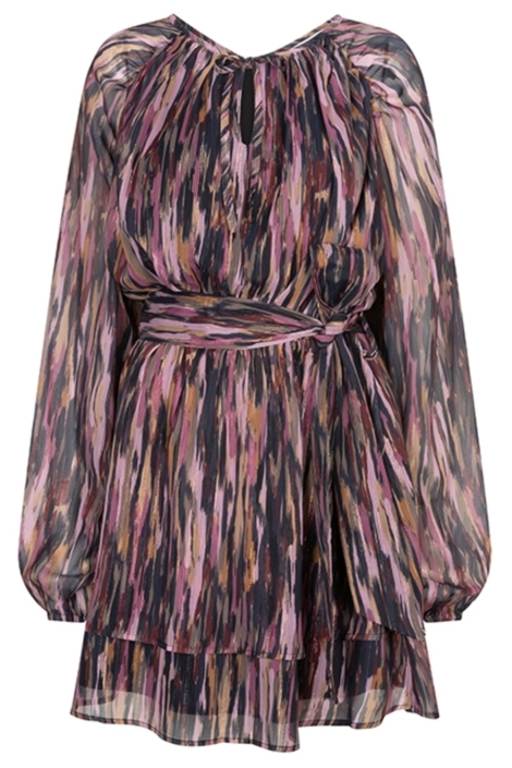 Lofty Manner multi color dames jurk | Vooraanzicht