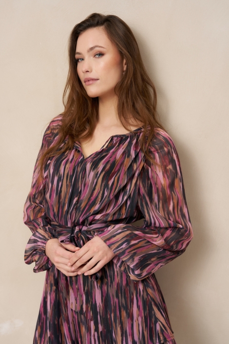 Lofty Manner multi color dames jurk | Close up