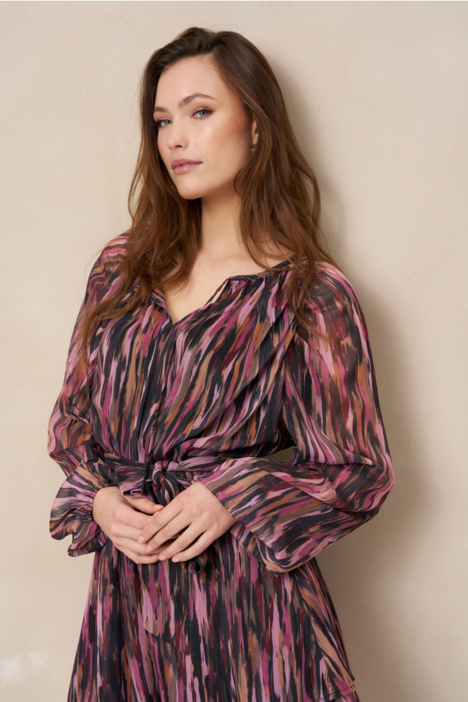 Lofty Manner multi color dames jurk | Close up