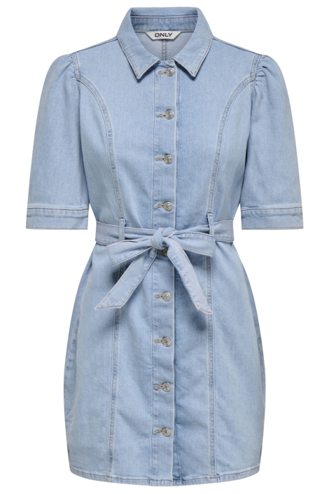 Only blauwe dames jurk | Vooraanzicht