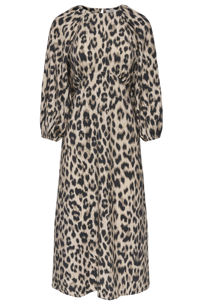 Only beige dames jurk | Vooraanzicht