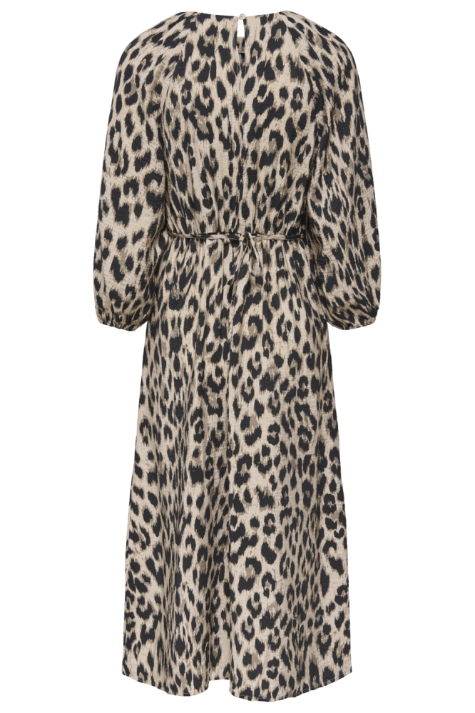 Only beige dames jurk | Achteraanzicht