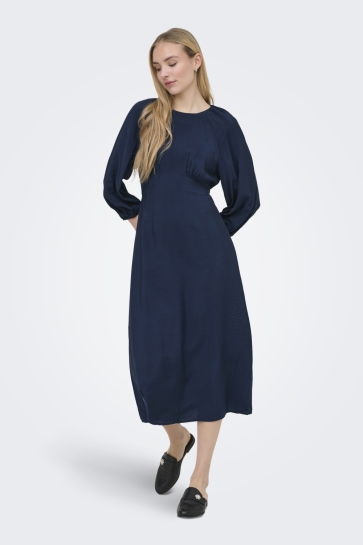 Only Jurk ONLMAIZEE 3/4 BELT MAXI DRESS WVN E 15378569 Black Iris
