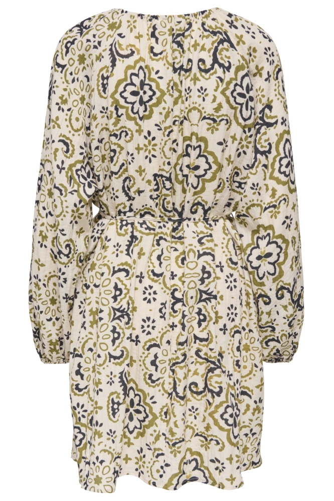 Only beige dames jurk | Achteraanzicht