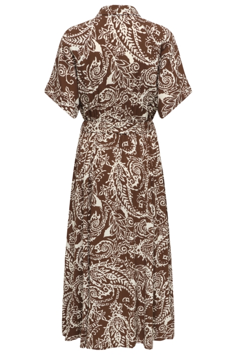 Only bruine dames jurk | Achteraanzicht