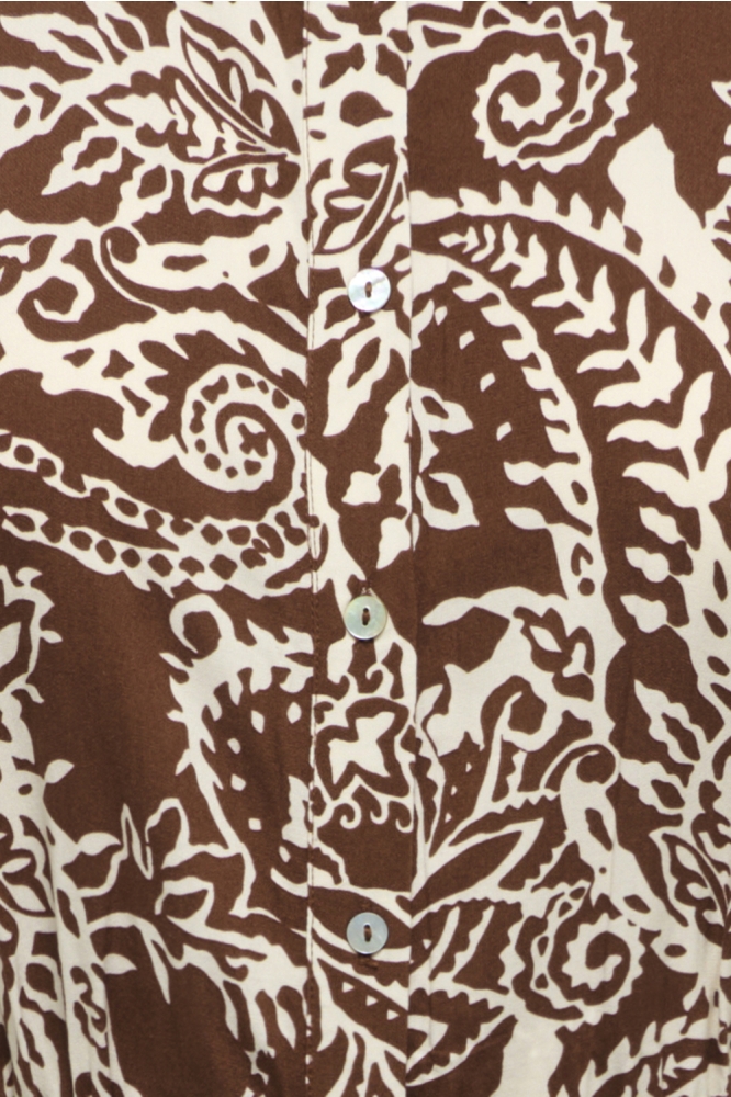 Only bruine dames jurk | Kleurstaal