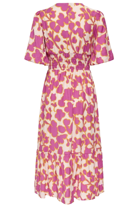 Only ecru dames jurk | Achteraanzicht