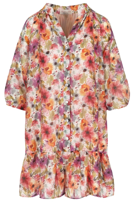 LolaLiza multi color dames jurk | Vooraanzicht