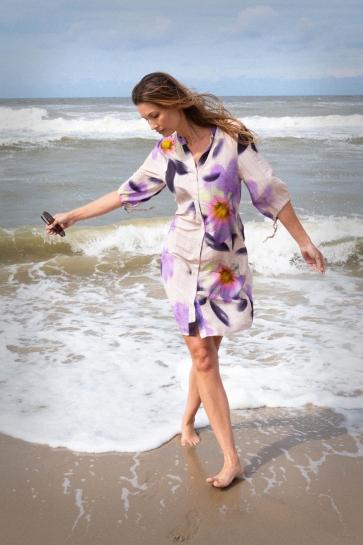 Maicazz Jurk TOSSA DRESS SU26 40 009 WATER FLOWER