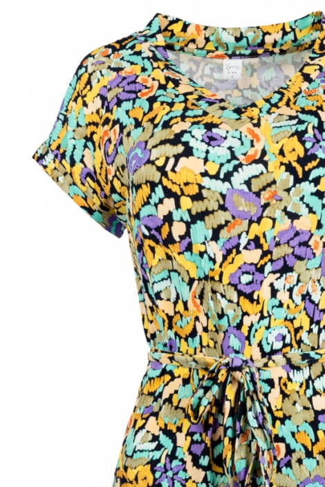 NED multi color dames jurk | Close up