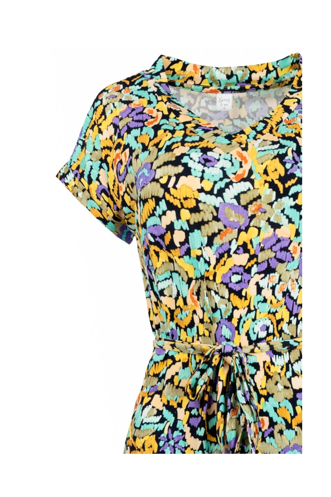 NED multi color dames jurk | Close up