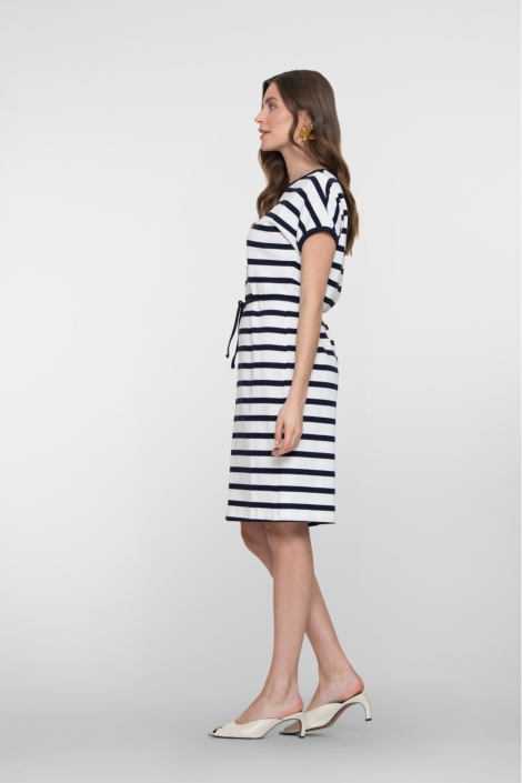 Geisha ecru dames jurk | Model zijaanzicht