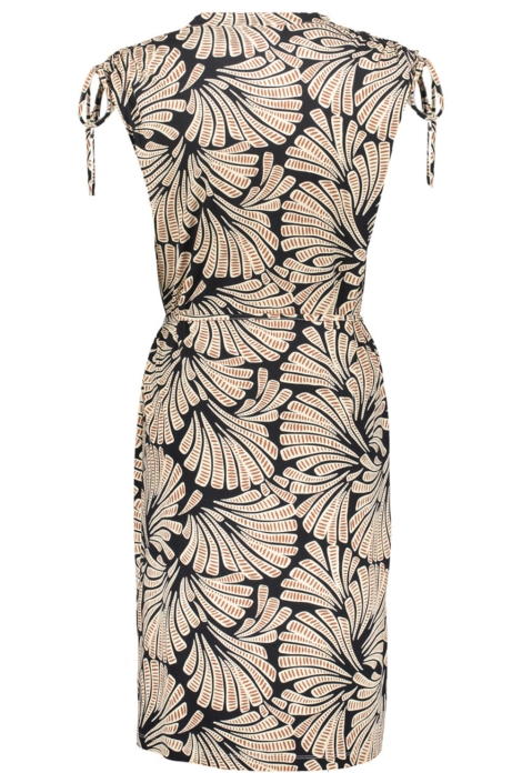 Geisha zwarte dames jurk | Achteraanzicht