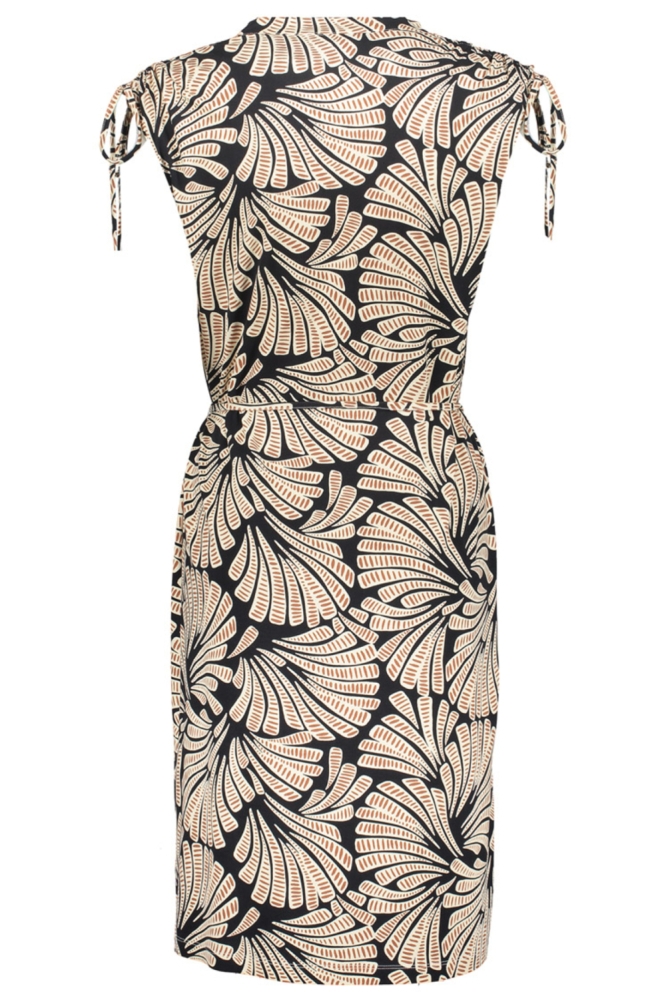 Geisha zwarte dames jurk | Achteraanzicht