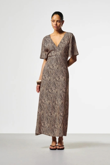 Aaiko Jurk GEIS ZEBRA VIS 523 181031 HAZELNUT