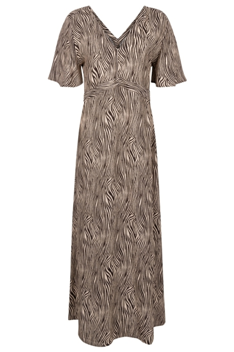 Aaiko bruine dames jurk | Vooraanzicht