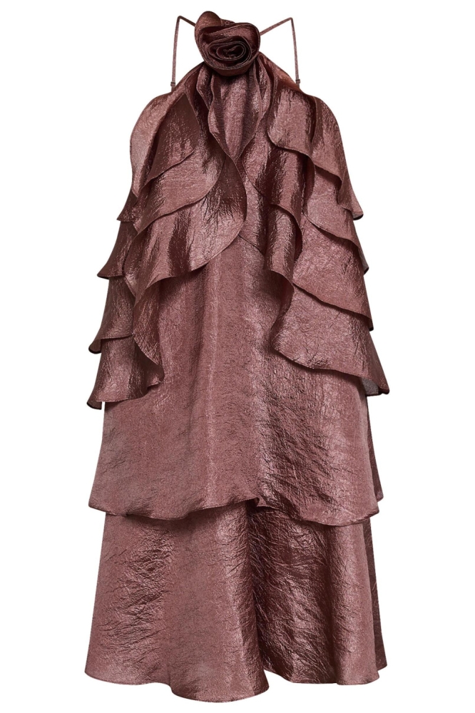 SisterS point bruine dames jurk | Vooraanzicht