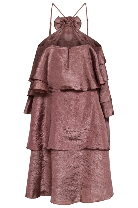 SisterS point bruine dames jurk | Achteraanzicht