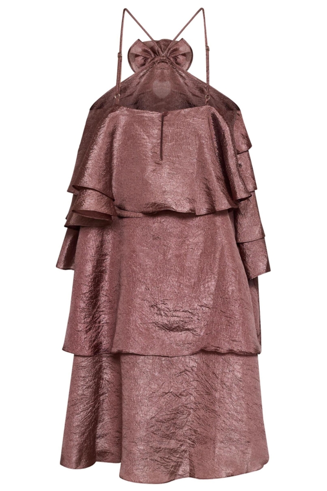 SisterS point bruine dames jurk | Achteraanzicht