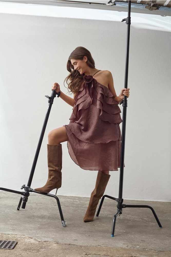 SisterS point bruine dames jurk | Sfeerbeeld, In situatie