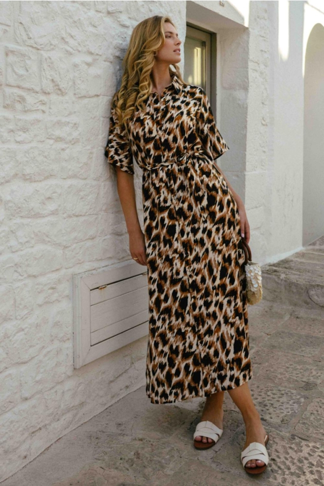 C&S The Label camel dames jurk | Sfeerbeeld, In situatie