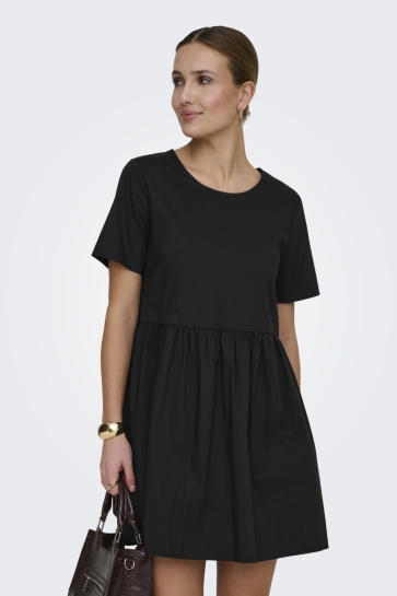 Jacqueline de Yong Jurk JDYMIO S/S SHORT DRESS WVN NOOS 15363674 BLACK
