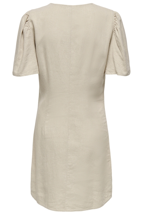 Jacqueline de Yong beige dames jurk | Achteraanzicht