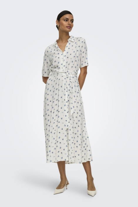 Jacqueline de Yong witte dames jurk | Model vooraanzicht