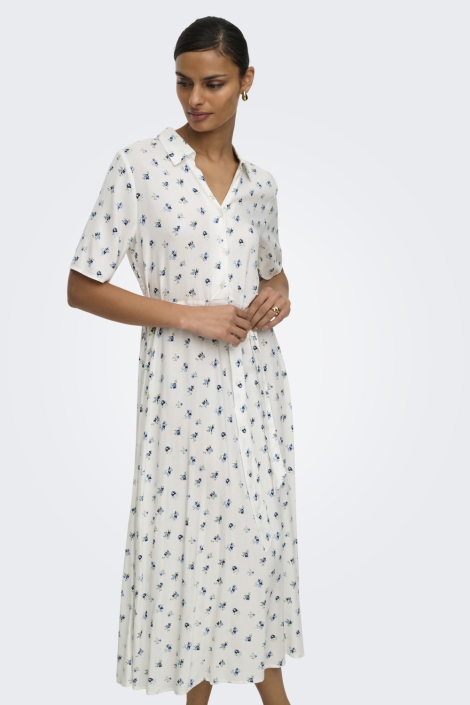 Jacqueline de Yong witte dames jurk | Model vooraanzicht