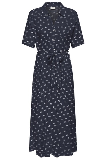 Jacqueline de Yong Jurk JDYSTARSEZEN LIFE 2/4 MIDIDRESS WVN 15320702 NIGHT SKY/ CLOUD DANCER
