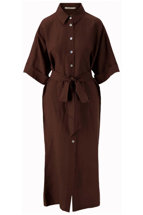 Zusss bruine dames jurk | Vooraanzicht