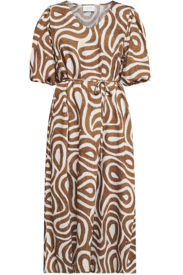 SisterS point Jurk VENTIA V DR4 18562 Brown Ethnic