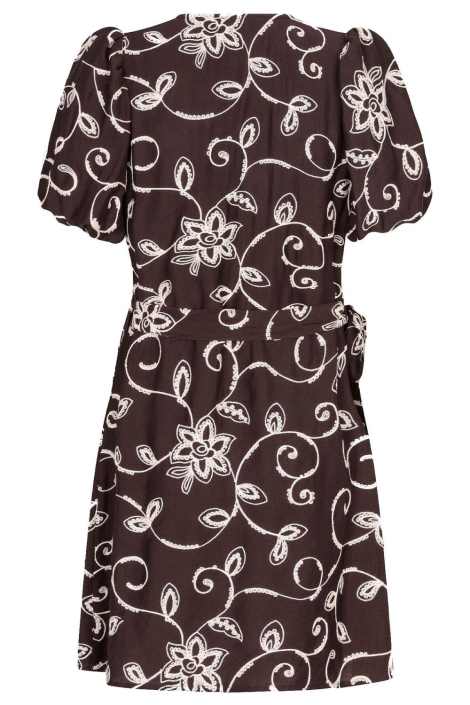 Ydence bruine dames jurk | Achteraanzicht