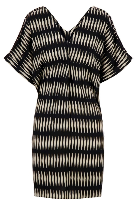 Zusss zwarte dames jurk | Achteraanzicht