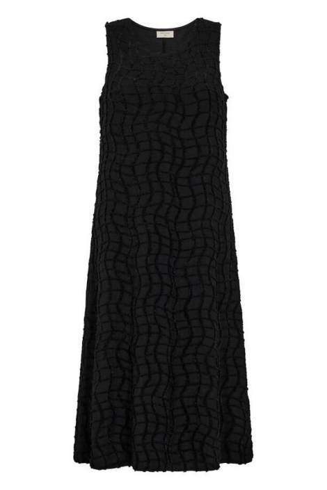 Freequent zwarte dames jurk | Vooraanzicht